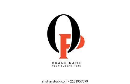 Alphabet letters Initials Monogram logo OP, PO, O and P