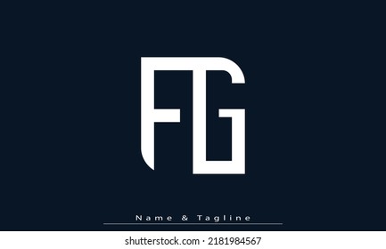 Alphabet letters Initials Monogram logo FG , GF