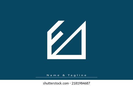 Alphabet letters Initial Monogram Logo FD, DF