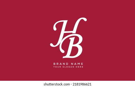 Alphabet letters Initial Monogram Logo HB, BH, H und B