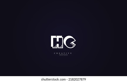  Alphabet letters Initials Monogram logo HC CH H C 