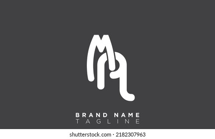 Alphabet letters Initials monogram logo MA, AM, M and A