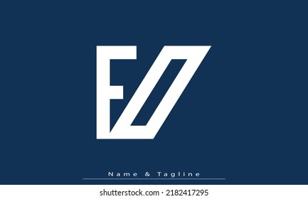 Alphabet letters Initials Monogram logo FO , OF