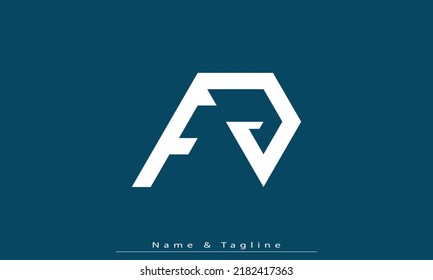 Alphabet letters Initials Monogram logo FJ , JF