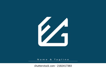 Alphabet letters Initials Monogram logo FG , GF