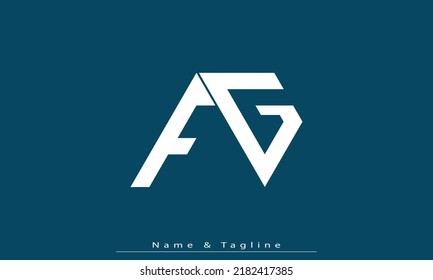 Alphabet letters Initials Monogram logo FG , GF