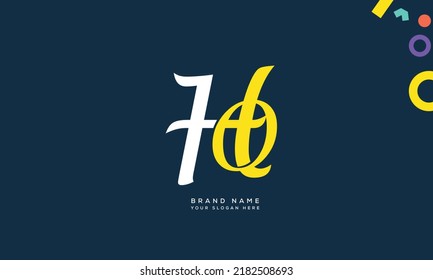 Alphabet letters Initials monogram logo HQ, QH, H and Q