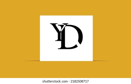 Alphabet letters Initials monogram logo YD, DY, Y and D