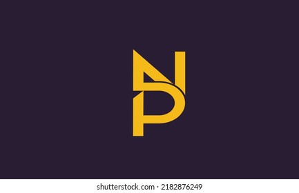 Alphabet letters Initials monogram logo PN, NP, P and N