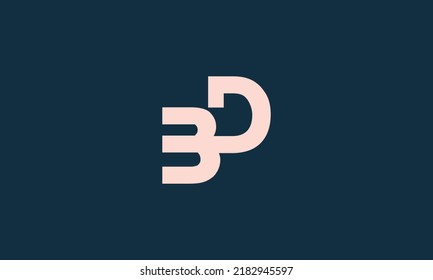 Alphabet letters Initials monogram logo BD, DB, B and D