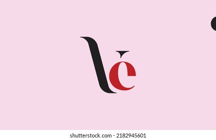 Alphabet letters Initials monogram logo VC, CV, V and C