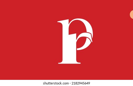 Alphabet letters Initials monogram logo PR, RP, P and R