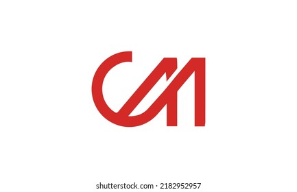 Alphabet letters Initials monogram logo CM, MC, C and M