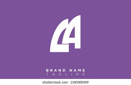 Alphabet letters Initials monogram logo CA, AC, C and A