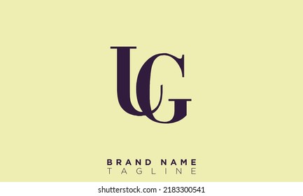 Alphabet letters Initials monogram logo JG, GJ, J and G