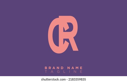 Alphabet letters Initials monogram logo CR, RC, C and R