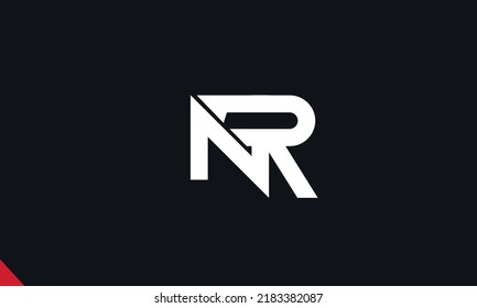 Alphabet letters Initials monogram logo NR, RN, N and R