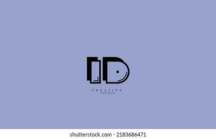 Alphabet letters Initial Monogram Logo ID DI I D