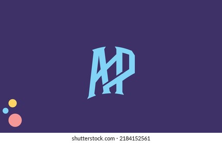 Alphabet letters Initials monogram logo AP, PA, A and P