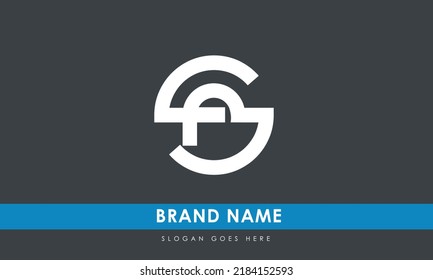 Alphabet letters Initials monogram logo SF, FS, S and F