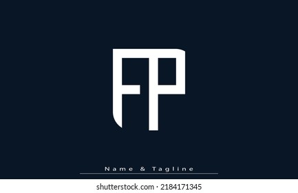 Alphabet letters Initials Monogram logo FP , PF