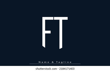Alphabet letters Initials Monogram logo FT , TF