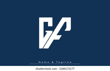 Alphabet letters Initials Monogram logo GF , FG
