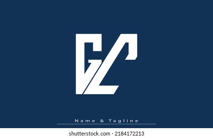 Letras alfabéticas Iniciales Monograma GC , CG