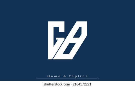 Alphabet letters Initials Monogram logo GB , BG