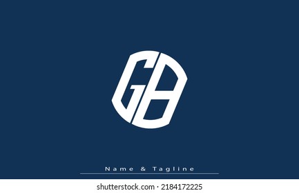 Alphabet letters Initial Monogram Logo GB, BG
