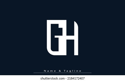 Alphabet letters Initials Monogram logo GH , HG