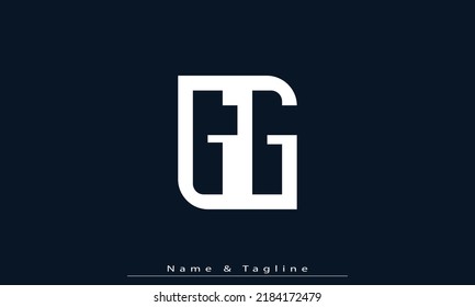 Alphabet letters Initial Monogram Logo GG