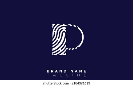 Alphabet letters Initials monogram logo P