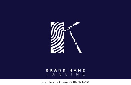 Alphabet letters Initials monogram logo K