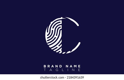 Letras alfabéticas Iniciales monograma C
