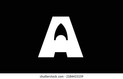 Alphabet letters Initials Monogram logo A.