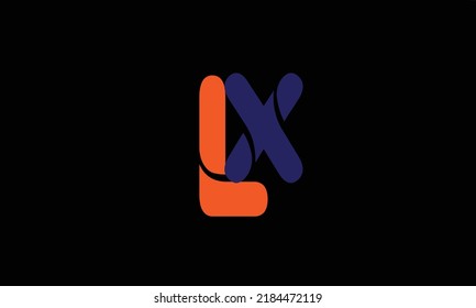 Alphabet letters Initials Monogram logo l x'x l'l and x.