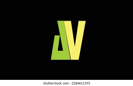 Alphabet letters Initials Monogram logo a' v 'v a 'a and v.