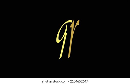Alphabet letters Initials Monogram logo q' r 'r' q q and r.