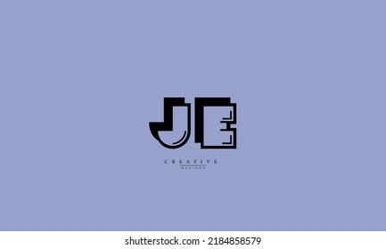 Alphabet letters Initials Monogram logo JE EJ J E 