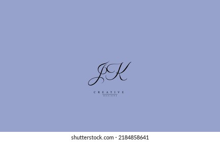 Alphabet letters Initials Monogram logo JK KJ J K 