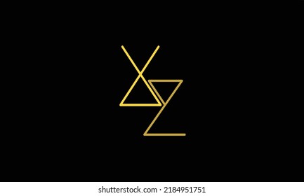 Letras alfabéticas Iniciales Monograma X' Z X 'Z 'X y Z