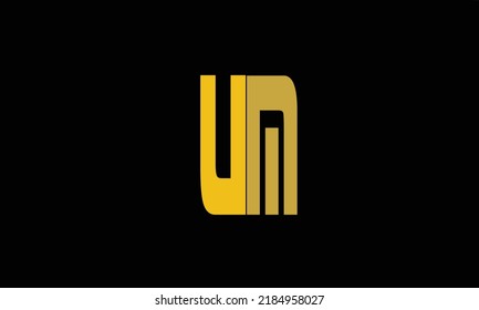 Alphabet letters Initials Monogram logo U'M 'M' U U and M