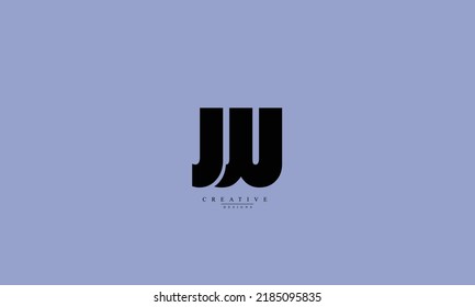 Alphabet letters Initials Monogram logo JW WJ J W