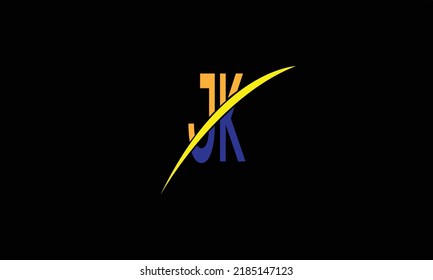 Alphabet letters Initials Monogram logo HEART 'J'K 'K'J' J AND K.