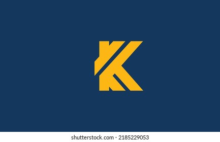 Alphabet letters Initials monogram logo YK, KY, Y and K