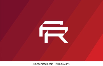 Alphabet letters Initials Monogramm-Logo FR, RF, F und R