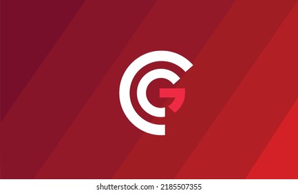Alphabet letters Initials monogram logo CG, GC, C and G