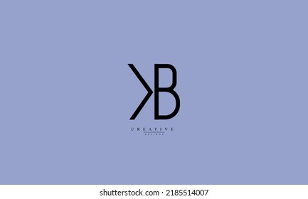 Alphabet letters Initials Monogram logo KB BK K B 