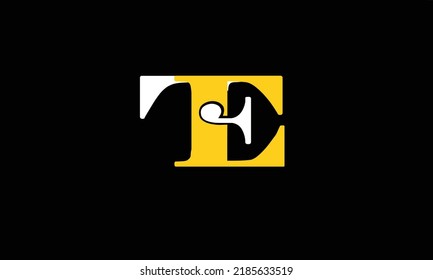 Alphabet letters Initials Monogram logo T E'E T 'E AND T.